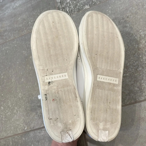 Skechers Womens Moda - Back Lit Smooth white rhinestone sneakers size 8.5 - Picture 6 of 6